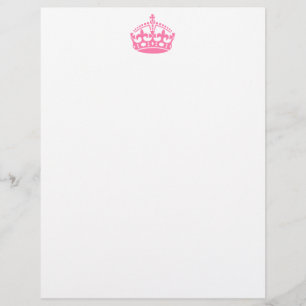 Keep calm pink victory crown