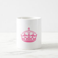 Keep calm pink victory crown