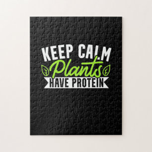 Keep Calm Plant Have Protein Jigsaw Puzzle