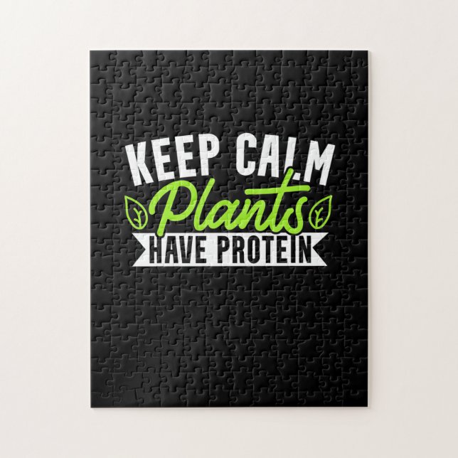 Keep Calm Plant Have Protein Jigsaw Puzzle (Vertical)