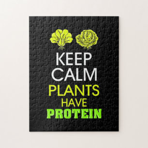 Keep Calm Plants Have Protein Jigsaw Puzzle