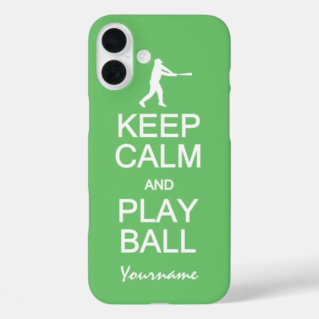 Keep Calm & Play Ball custom colour cases (Back)