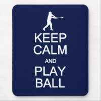 Keep Calm & Play Ball mousepad