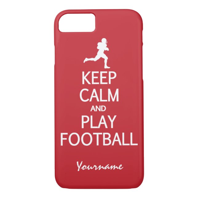 Keep Calm & Play Football custom phone cases (Back)