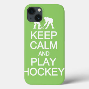 Keep Calm & Play Hockey custom color iPad case