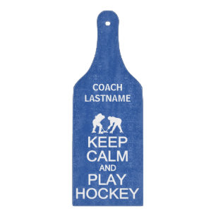 Keep Calm & Play Hockey custom colour cutting boar Board