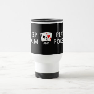 KEEP CALM & PLAY POKER custom mugs