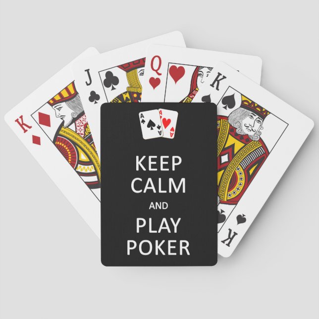 Keep Calm & Play Poker playing cards (Back)