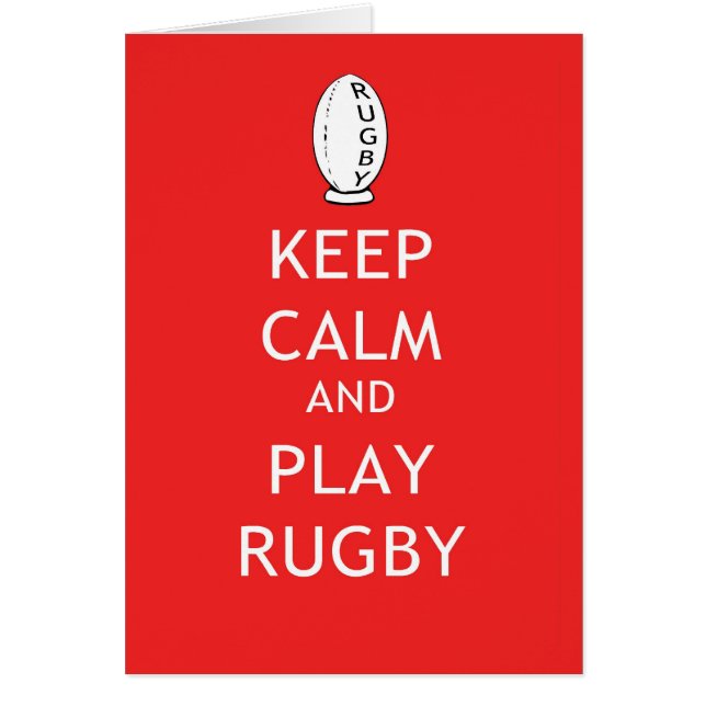 Keep Calm & Play Rugby (Front)
