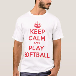 Keep Calm Play Softball Shirt