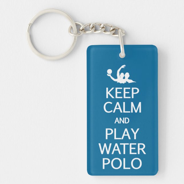 Keep Calm & Play Water Polo key chain (Front)