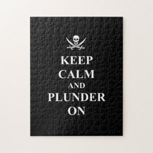 Keep calm & plunder on jigsaw puzzle