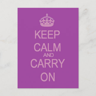 Keep Calm postcard
