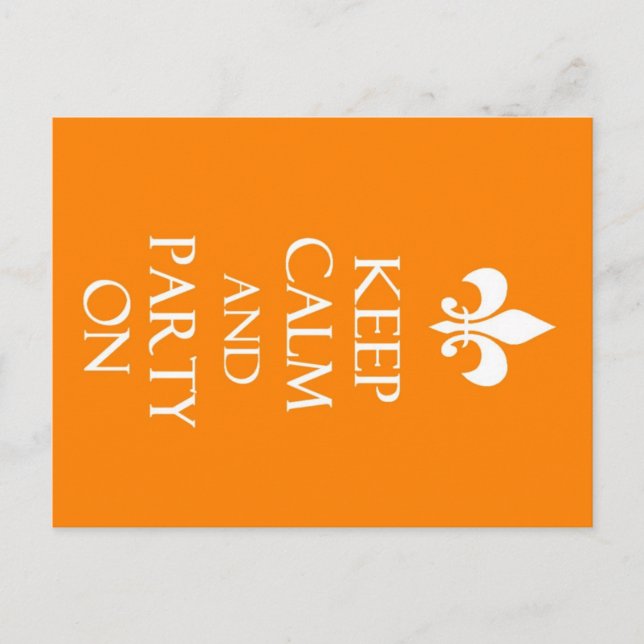 Keep Calm Postcard (Front)