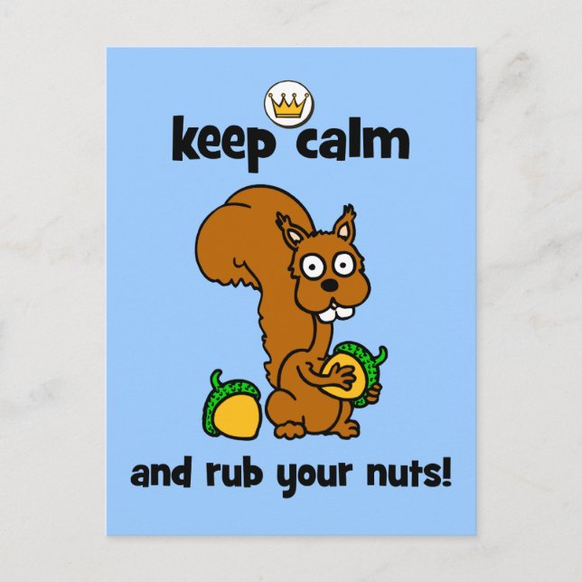 keep calm postcard (Front)