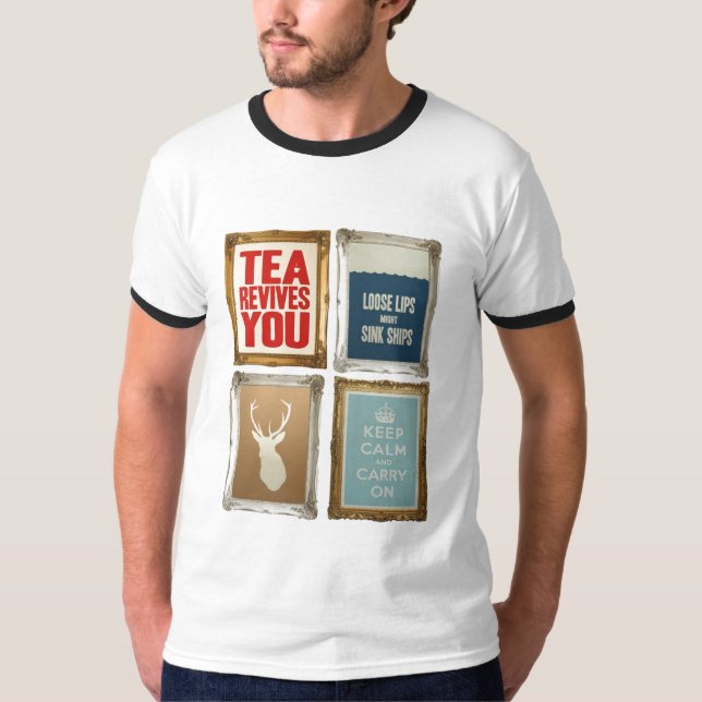 Keep Calm Posters T-Shirt (Front)