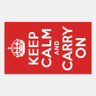 Keep Calm Rectangle Sticker