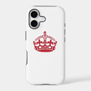 Keep calm red victory crown