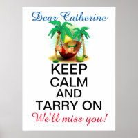 Keep Calm Retirement Poster