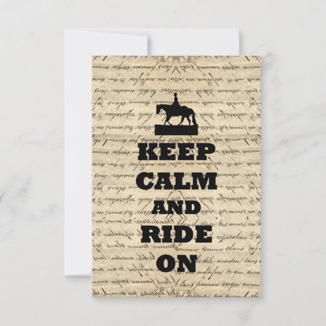 Keep calm & ride on (Front)