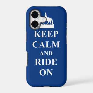 Keep calm & ride on (blue)