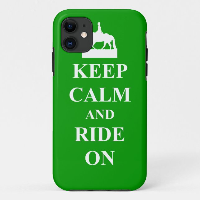 Keep calm & ride on Case-Mate iPhone case (Back)