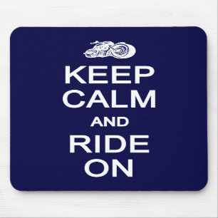 Keep Calm & Ride On mousepad