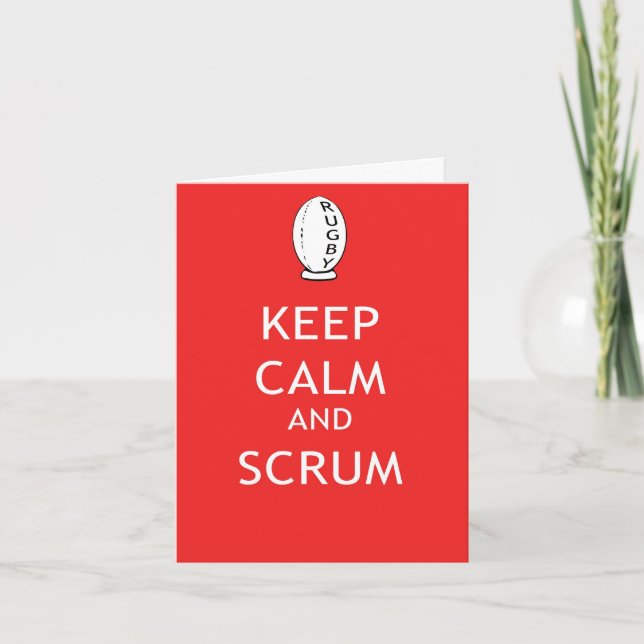 Keep Calm & Scrum Card (Front)