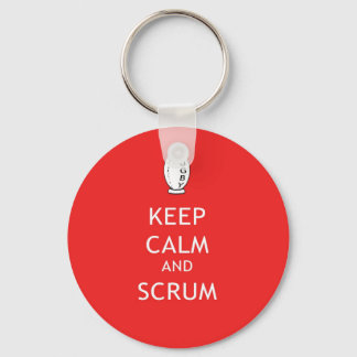 Keep Calm & Scrum Key Ring
