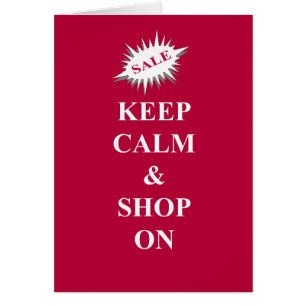 keep calm & shop on