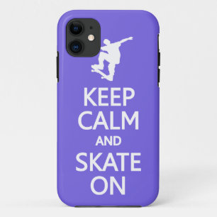 Keep Calm & Skate On custom colour iPhone case