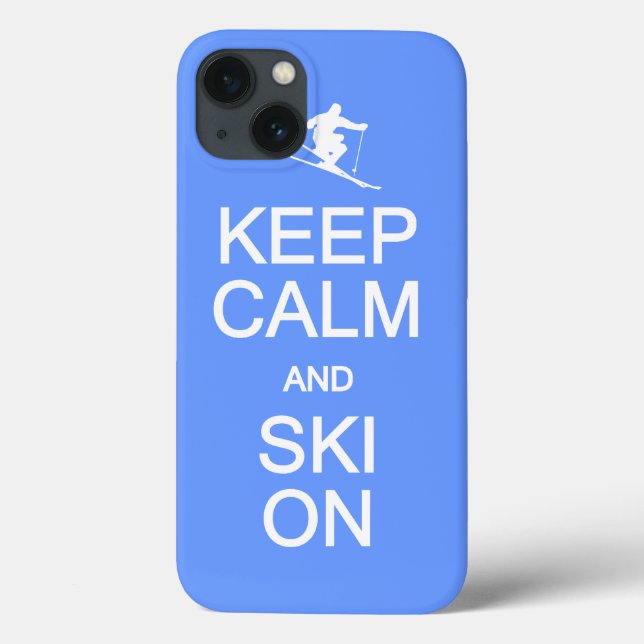 Keep Calm & Ski On custom cases (Back)