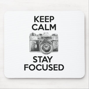 Keep Calm Stay Focused Mouse Mat