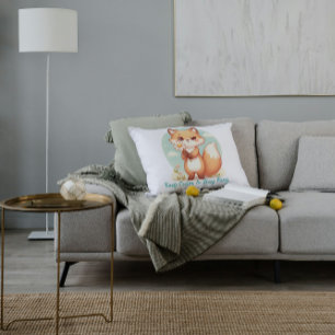 Keep Calm & Stay Foxy Decorative Cushion