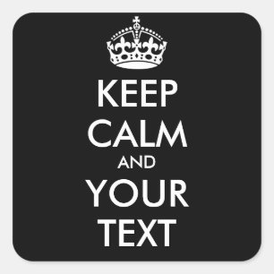 Keep Calm Sticker - personalised text