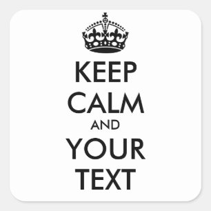 Keep Calm Sticker - personalised text