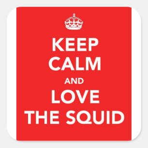 KEEP CALM STICKER - RED