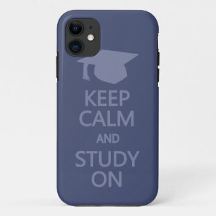 Keep Calm & Study On custom iPhone case