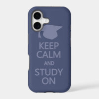 Keep Calm & Study On custom iPhone case