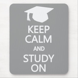 Keep Calm & Study On custom mousepad