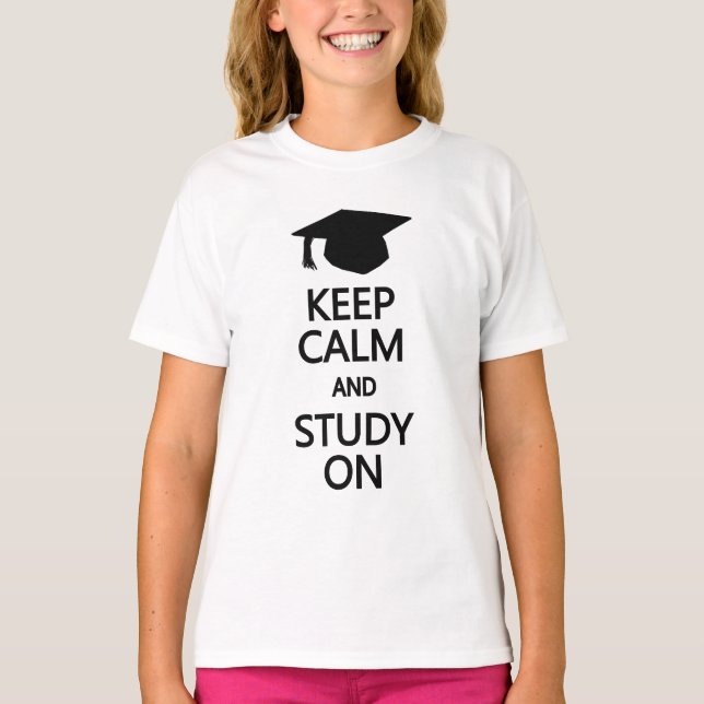 Keep Calm & Study On shirts & jackets (Front)
