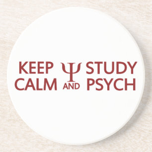 Keep Calm & Study Psych custom coaster