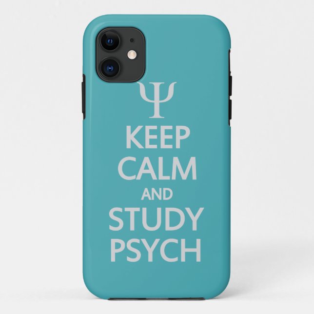 Keep Calm & Study Psych custom iPhone case (Back)