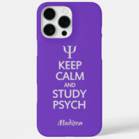 Keep Calm & Study Psych custom name & colour