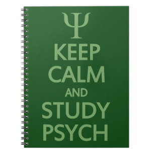 Keep Calm & Study Psych custom notebook