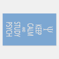 Keep Calm & Study Psych custom stickers