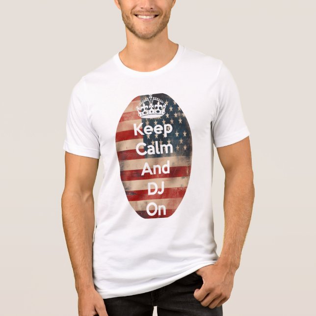 Keep Calm T-shirt Tri-Blend Shirt (Front)