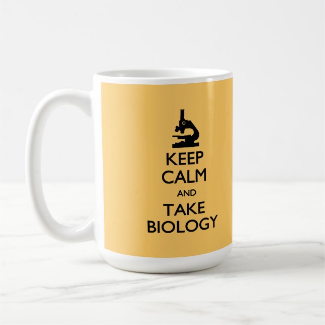 Keep Calm Take Biology  Mug (Left)