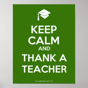 Keep Calm Teacher Poster