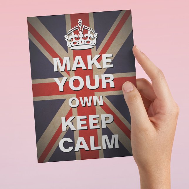 Keep Calm Template - Vintage Union Jack Postcard (Creator Uploaded)